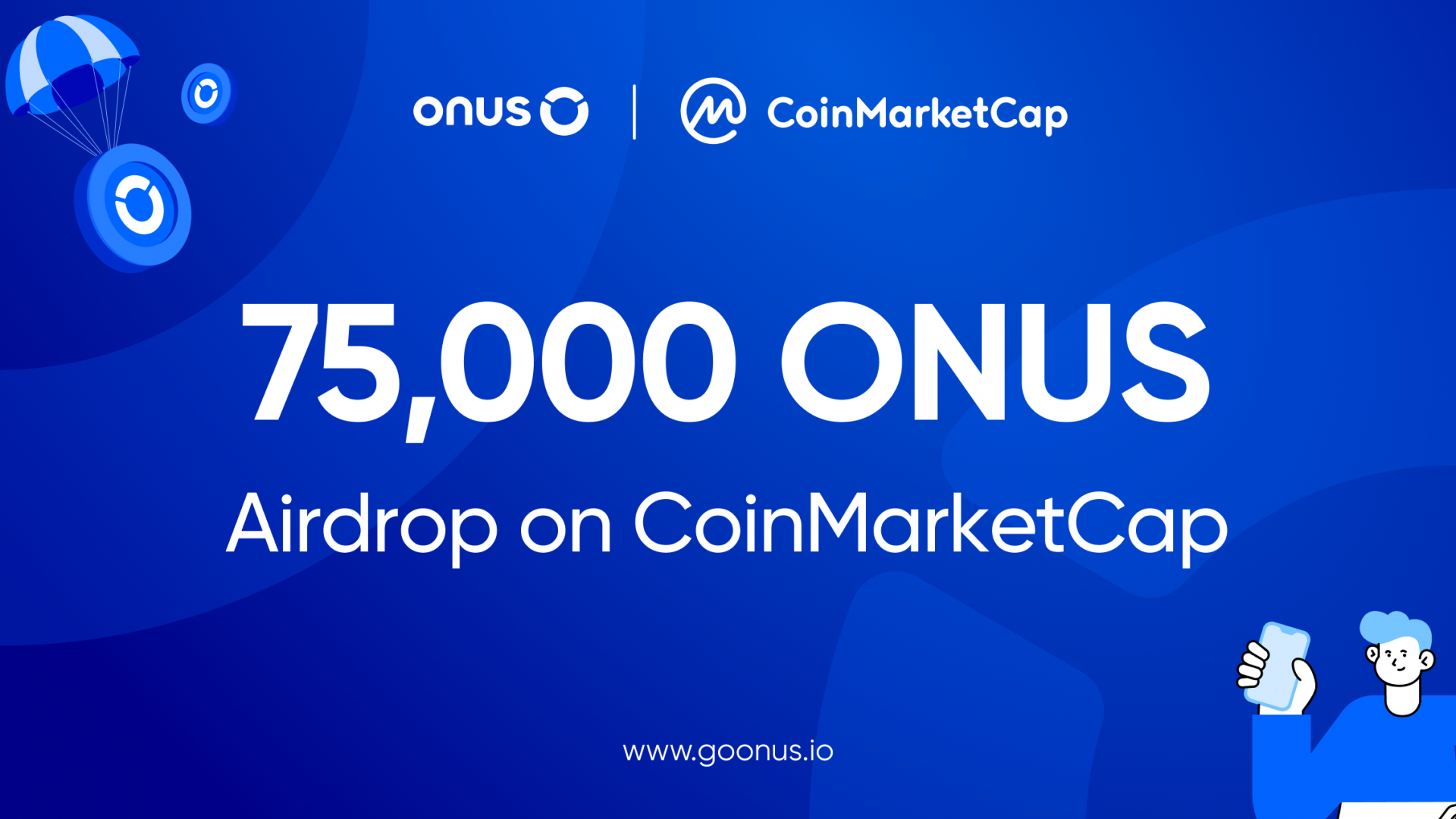 ONUS x CoinMarketCap Airdrop Tổng giải thưởng 75 000 ONUS