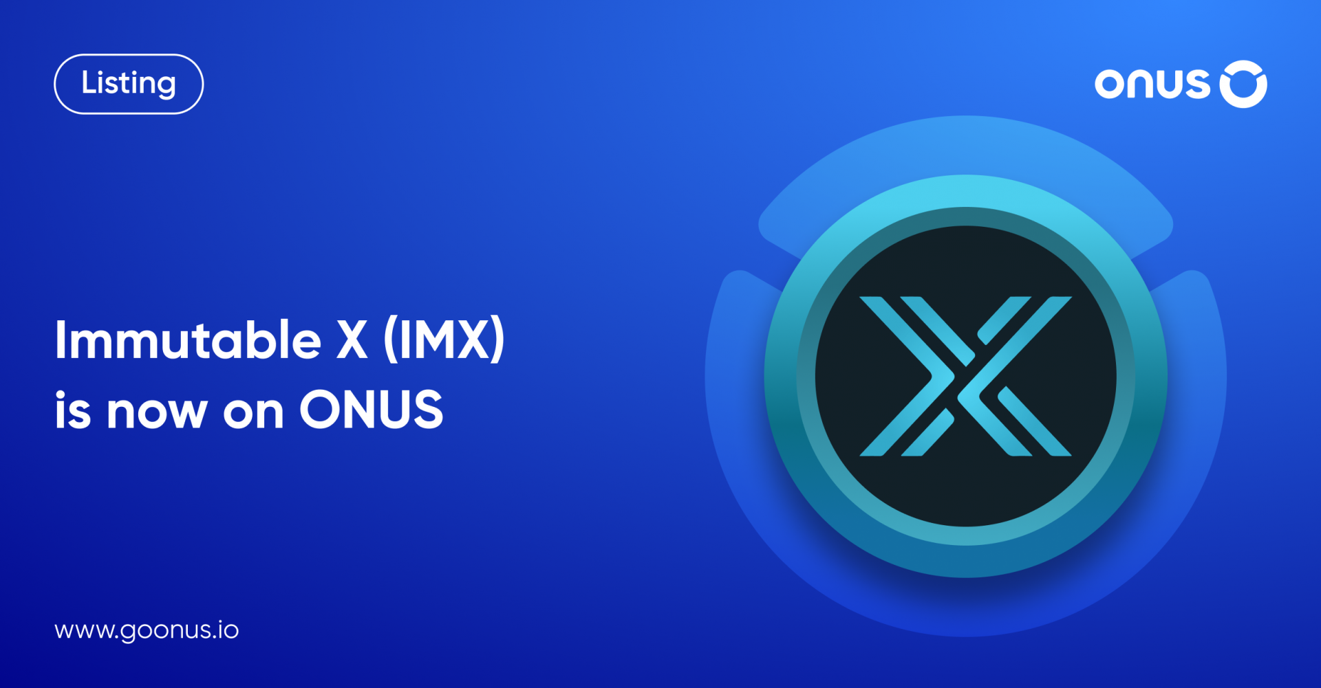 Immutable X Token (IMX) is now available on ONUS