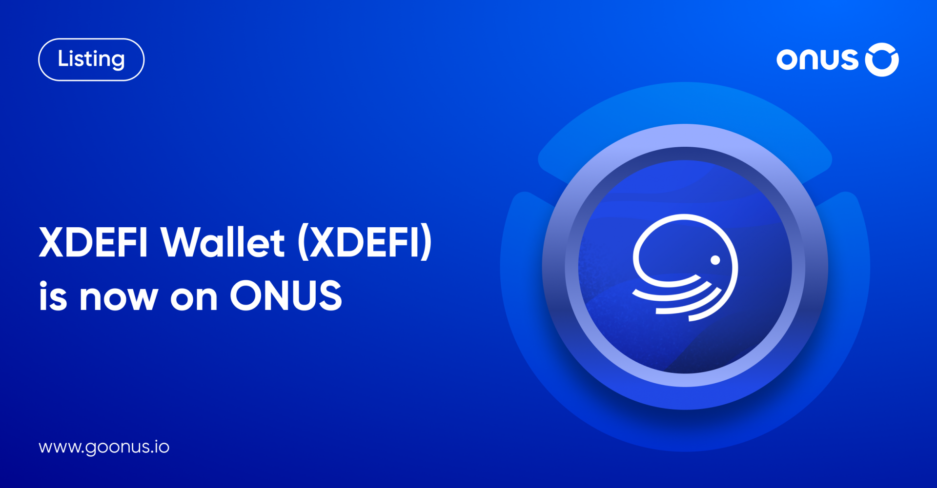XDEFI Wallet Token (XDEFI) is now available on ONUS